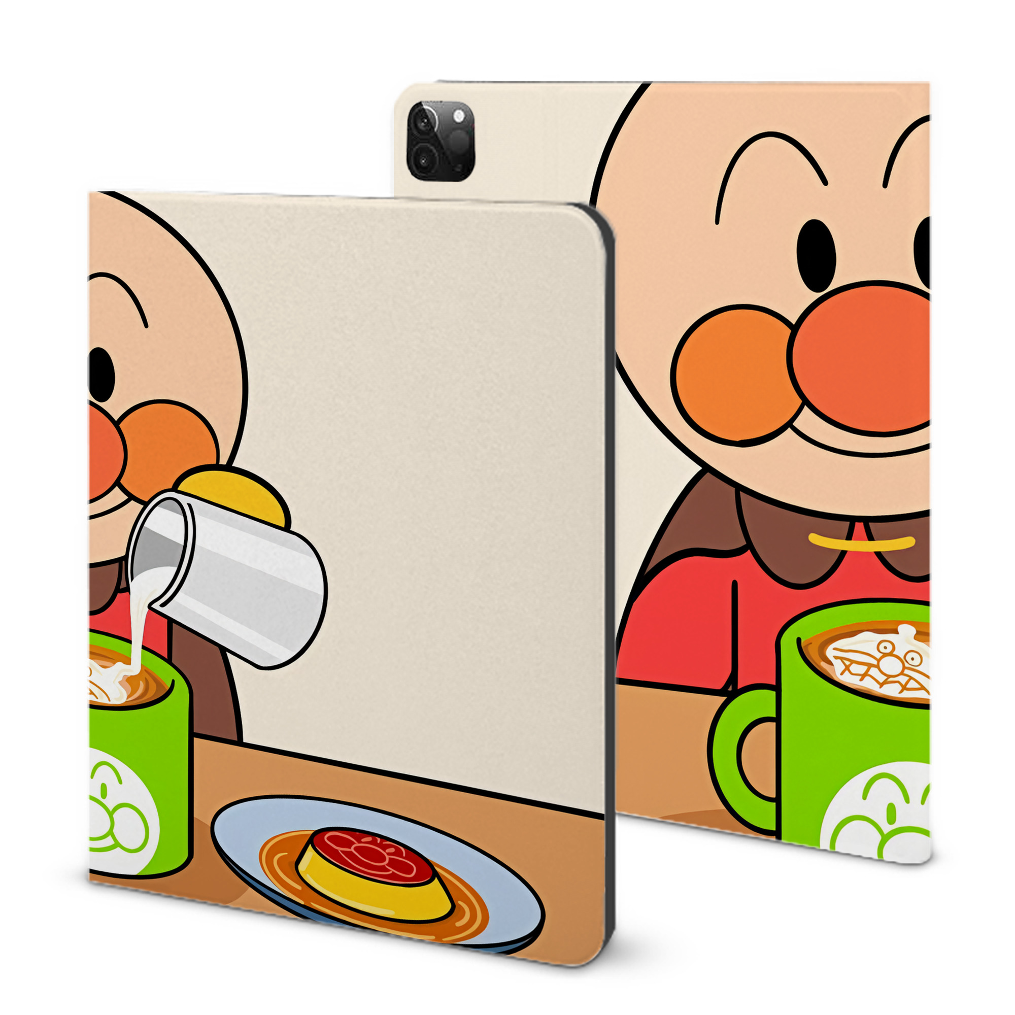 （画像用） アンパンマン Anpanman IPadケース ペンホルダー付き ブックスタイルデザイン